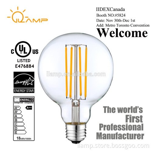 4W LED Pendant Lights Led Globe Lights Bulb G125 LED Filement